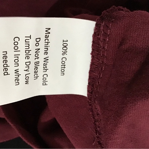 NWT! ATUN Women's Long Sleeve Maroon Top - Picture 5 of 5